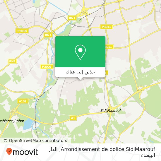 خريطة Arrondissement de police SidiMaarouf
