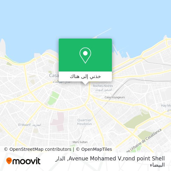 خريطة Avenue Mohamed V,rond point Shell