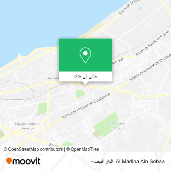 خريطة Al Madina Ain Sebaa