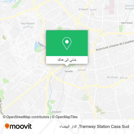 خريطة Tramway Station Casa Sud