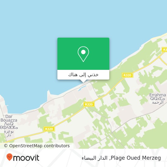 خريطة Plage Oued Merzeg