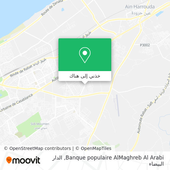 خريطة Banque populaire AlMaghreb Al Arabi