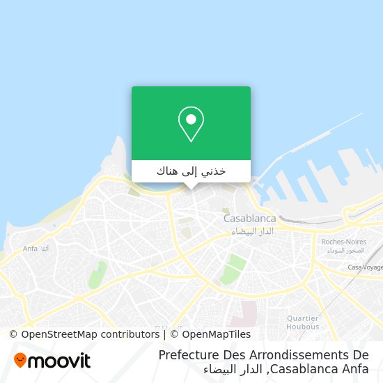 خريطة Prefecture Des Arrondissements De Casablanca Anfa