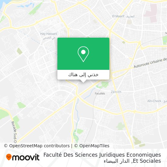 خريطة Faculté Des Sciences Juridiques Economiques Et Sociales