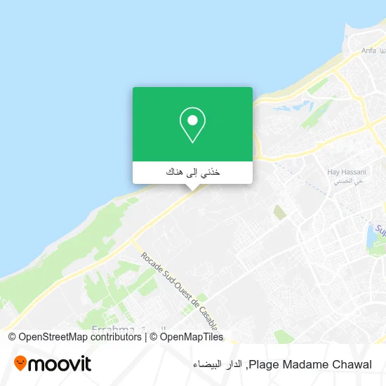 خريطة Plage Madame Chawal