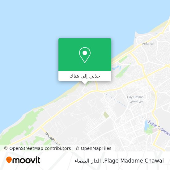 خريطة Plage Madame Chawal