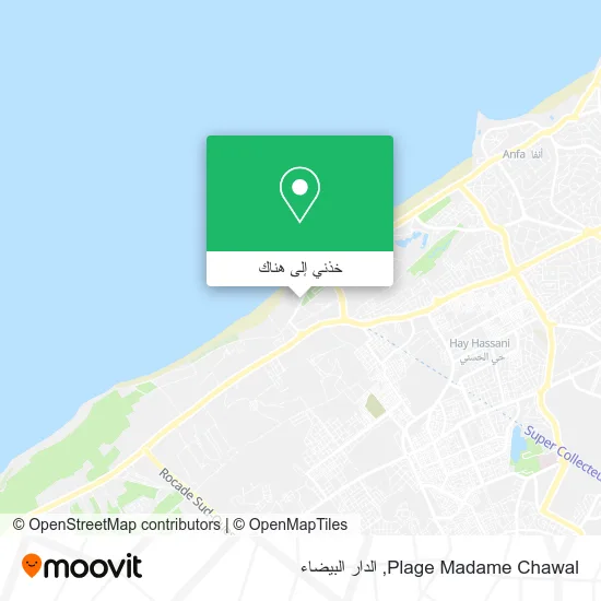 خريطة Plage Madame Chawal