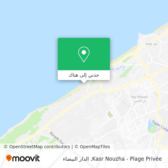 خريطة Kasr Nouzha - Plage Privée