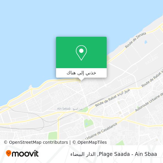 خريطة Plage Saada - Ain Sbaa