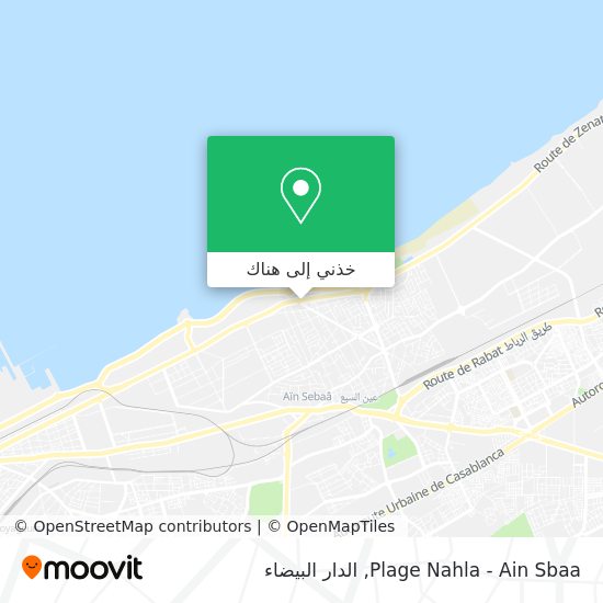 خريطة Plage Nahla - Ain Sbaa