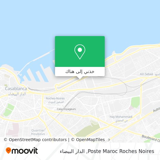 خريطة Poste Maroc Roches Noires