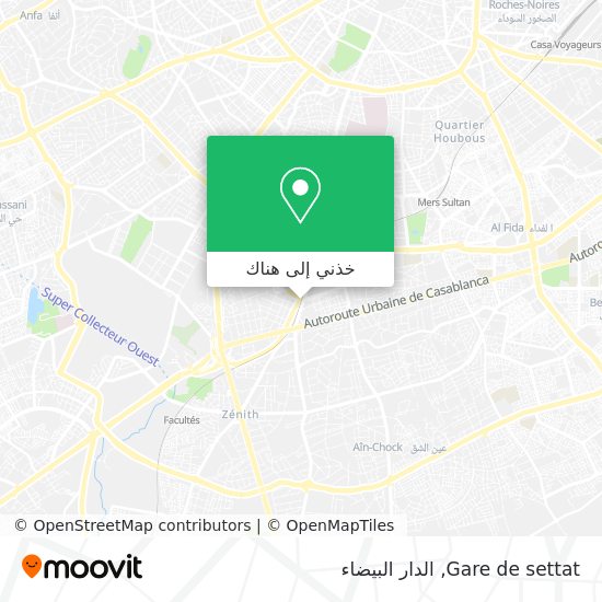 خريطة Gare de settat