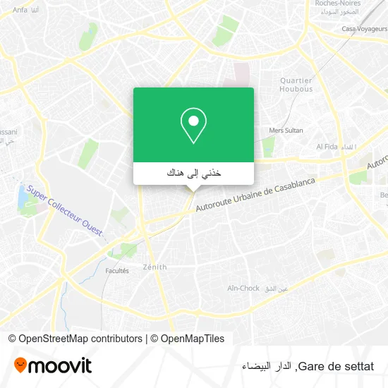 خريطة Gare de settat