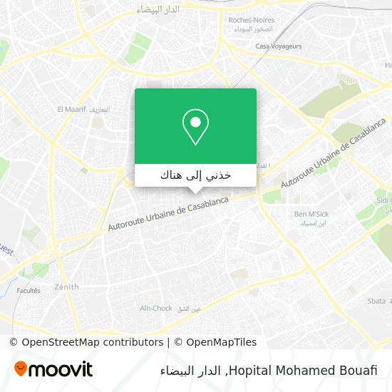 خريطة Hopital Mohamed Bouafi