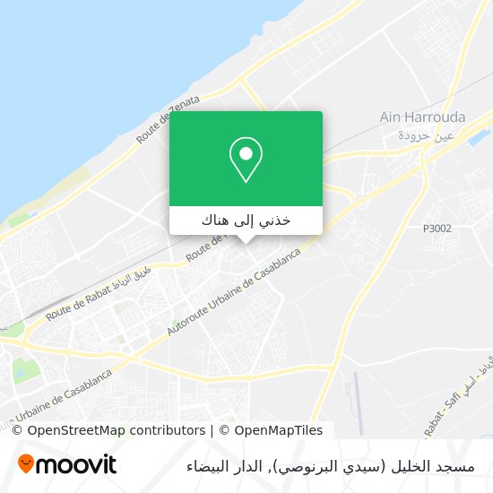 خريطة مسجد الخليل (سيدي البرنوصي)