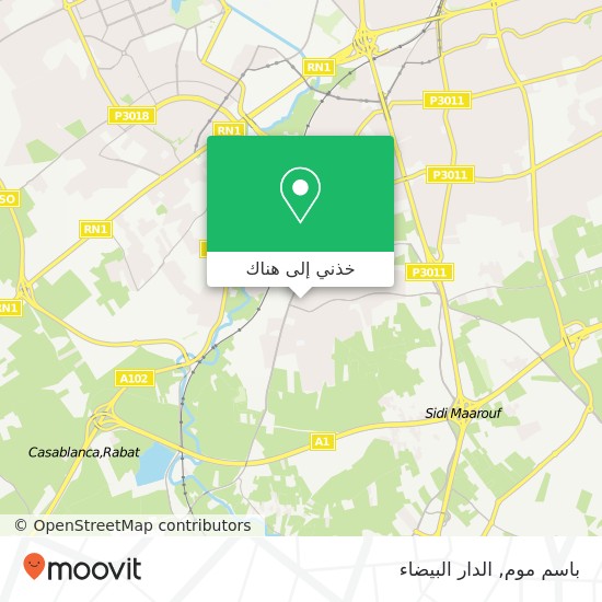 خريطة باسم موم, سيدي معروف, الدار البيضاء
