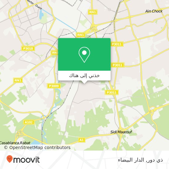 خريطة ذي دور, سيدي معروف, الدار البيضاء