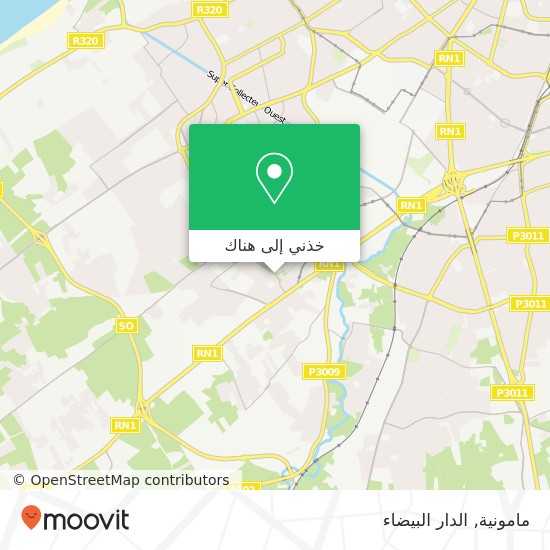 خريطة مامونية, شارع جبل توبقال ليساسفة, الدار البيضاء