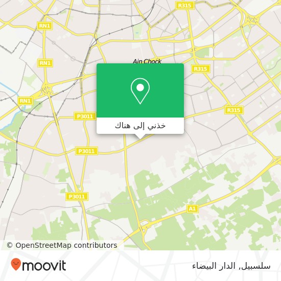 خريطة سلسبيل, شارع القدس عين الشق, الدار البيضاء