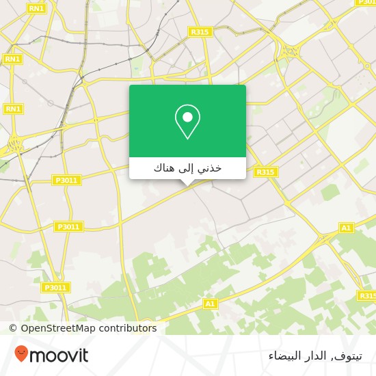 خريطة تيتوف, شارع القدس عين الشق, الدار البيضاء