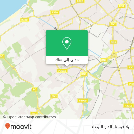 خريطة بلا فيستا, طريق د ب 10 ليساسفة, الدار البيضاء