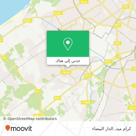 خريطة كرام ميد, طريق ثالث ن 1067 ليساسفة, الدار البيضاء