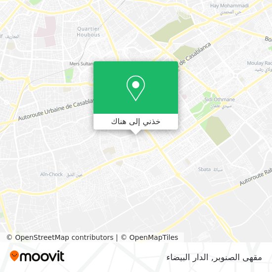 خريطة مقهى الصنوبر