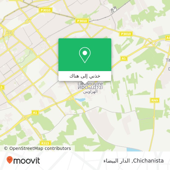 خريطة Chichanista, مولاي رشيد, الدار البيضاء