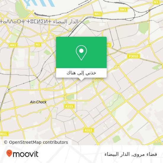 خريطة فضاء مروى, شارع الحزام الكبير الإدريسية, الدار البيضاء