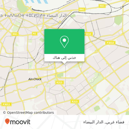 خريطة فضاء غربي, شارع عبد الله الصنهاجي الإدريسية, الدار البيضاء