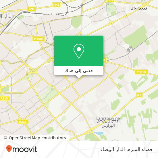 خريطة فضاء المنزه, شارع جي مولاي رشيد, الدار البيضاء