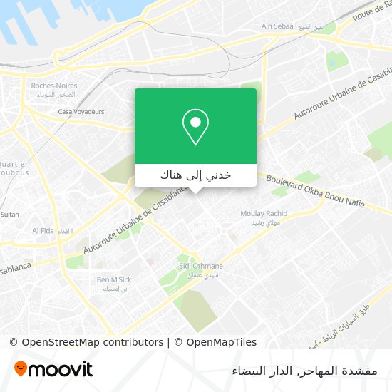 خريطة مقشدة المهاجر