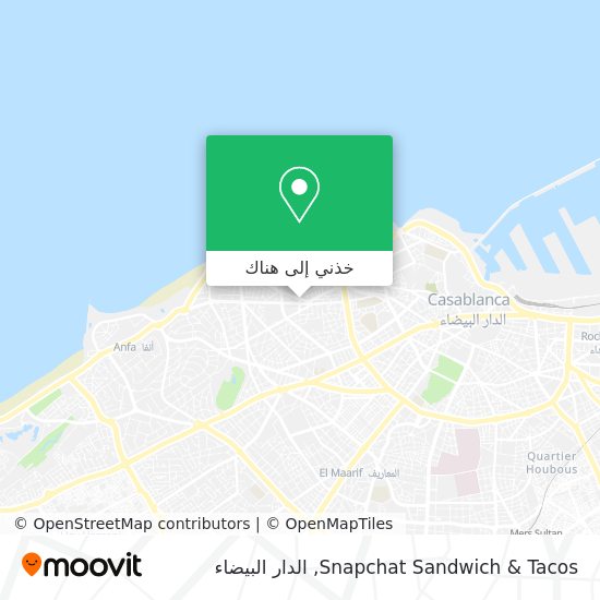 خريطة Snapchat Sandwich & Tacos