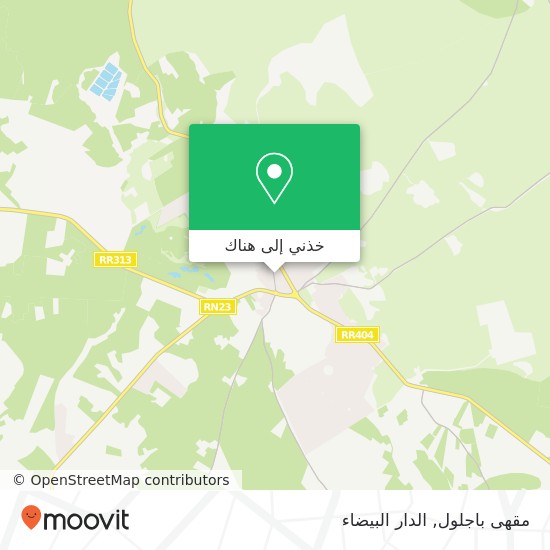 خريطة مقهى باجلول, زنقة زيايدة بنسليمان, بنسليمان