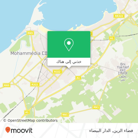 خريطة فضاء الزين, شارع فلسطين المحمدية, المحمدية