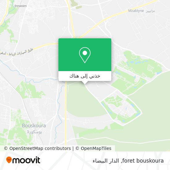 خريطة foret bouskoura