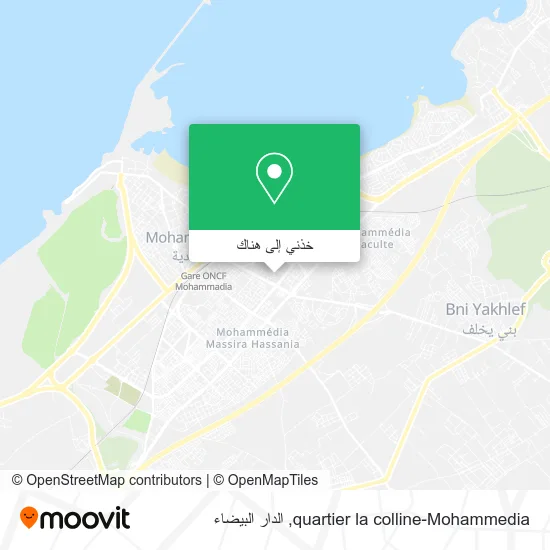 خريطة quartier la colline-Mohammedia