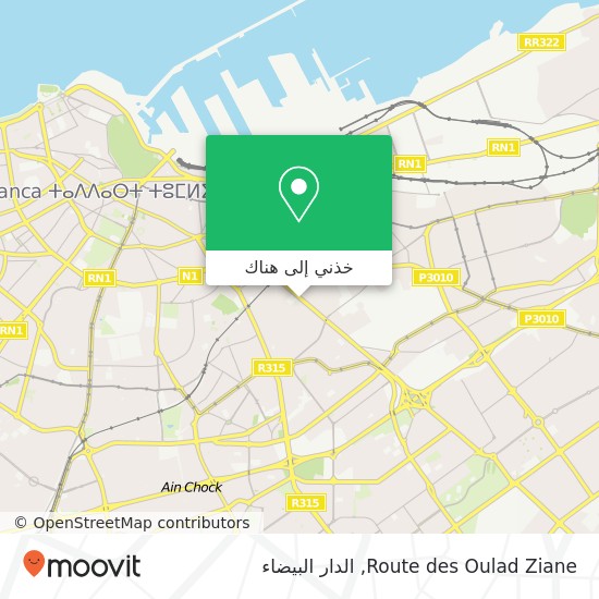 خريطة Route des Oulad Ziane