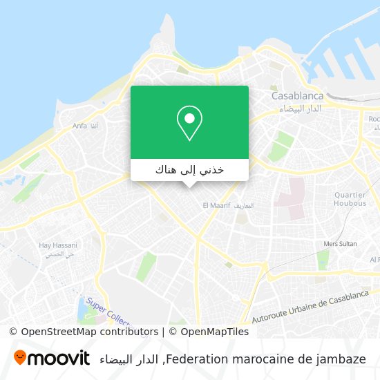 خريطة Federation marocaine de jambaze