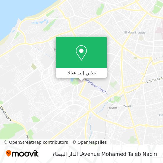 خريطة Avenue Mohamed Taieb Naciri