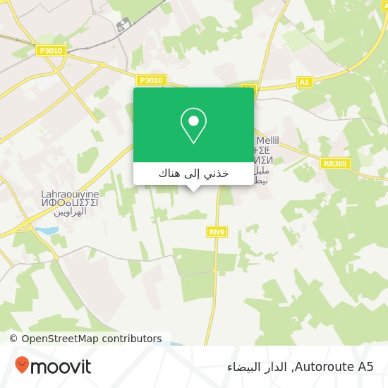 خريطة Autoroute A5