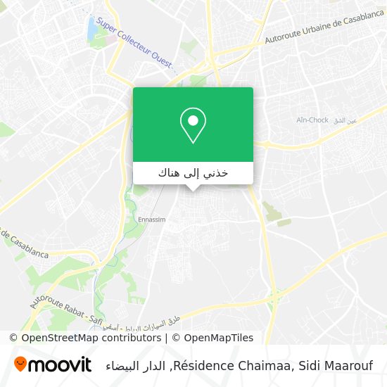 خريطة Résidence Chaimaa, Sidi Maarouf