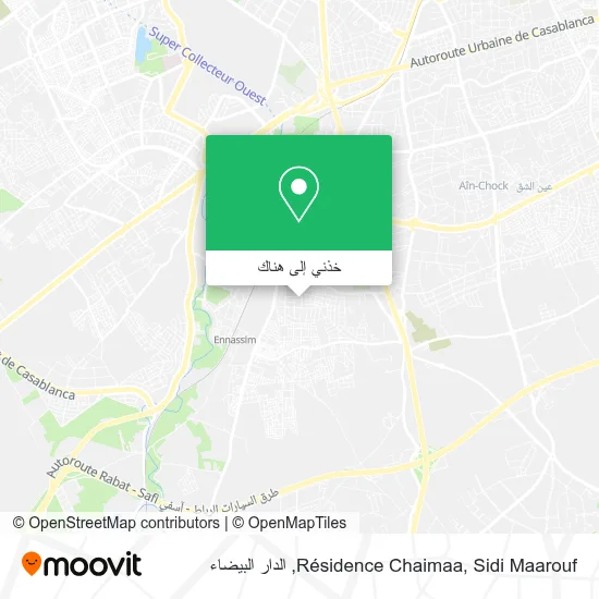 خريطة Résidence Chaimaa, Sidi Maarouf