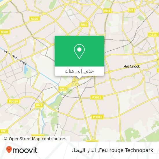 خريطة Feu rouge Technopark