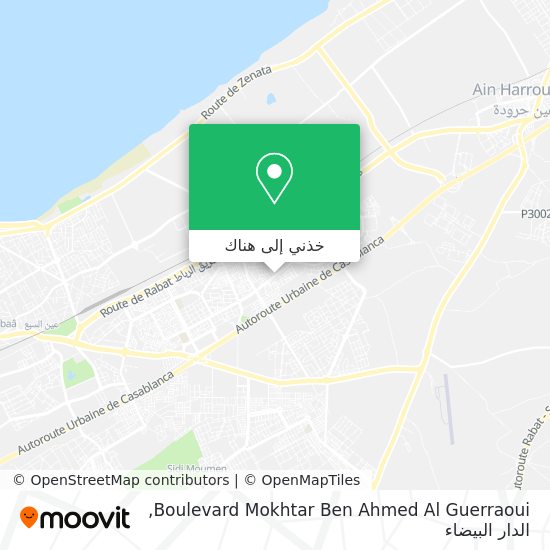 خريطة Boulevard Mokhtar Ben Ahmed Al Guerraoui