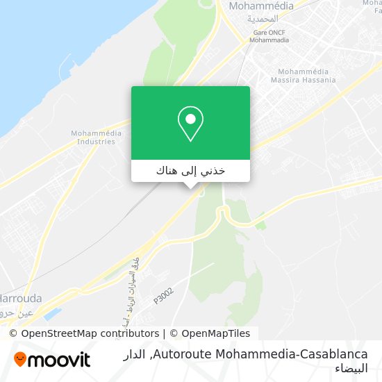 خريطة Autoroute Mohammedia-Casablanca