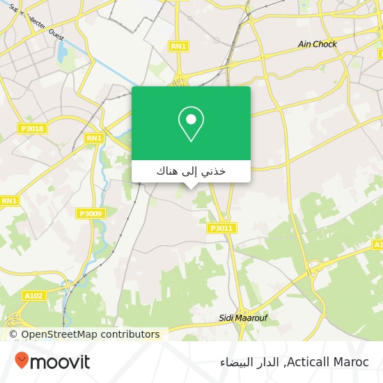 خريطة Acticall Maroc