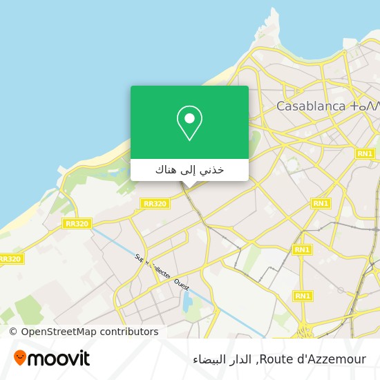 خريطة Route d'Azzemour