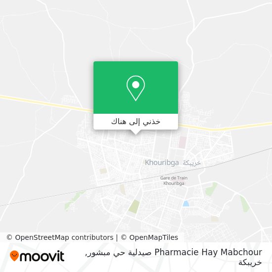 خريطة Pharmacie Hay Mabchour صيدلية حي مبشور