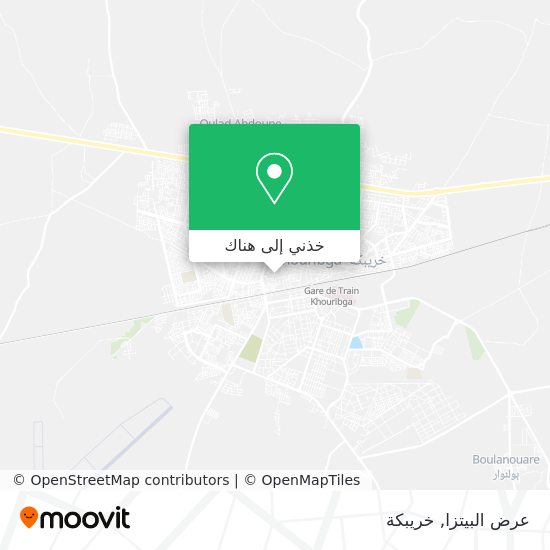خريطة عرض البيتزا